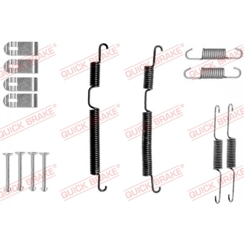 105-0045 QUICK BRAKE Комплект пружинок колодок ручного гальма
