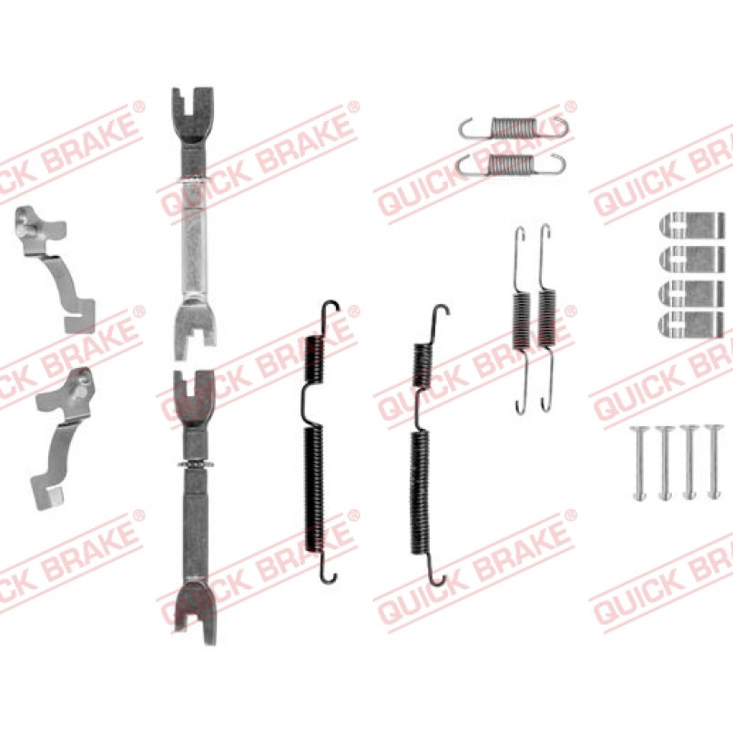105-0045S QUICK BRAKE Комплект пружинок колодок ручного гальма
