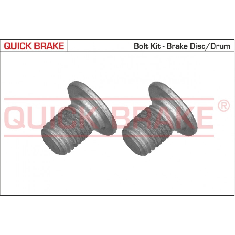 11661K QUICK BRAKE Комплект болтів гальмівного диску/барабану