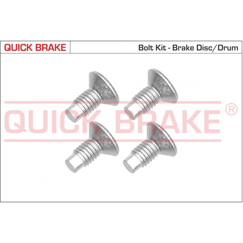 11663K QUICK BRAKE Комплект болтів гальмівного диску/барабану