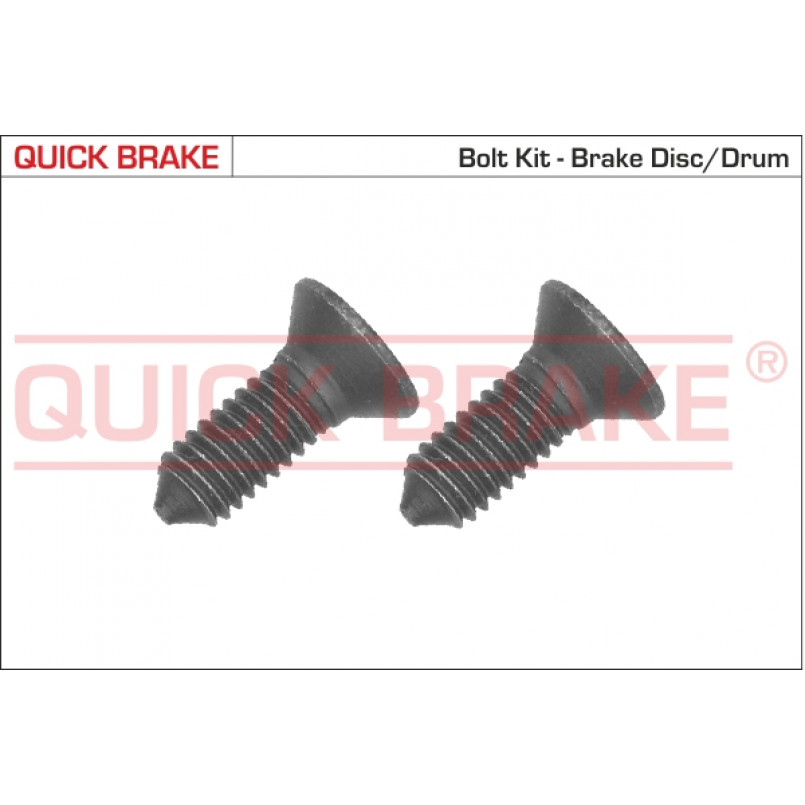 11667K QUICK BRAKE Комплект болтів гальмівного диску/барабану