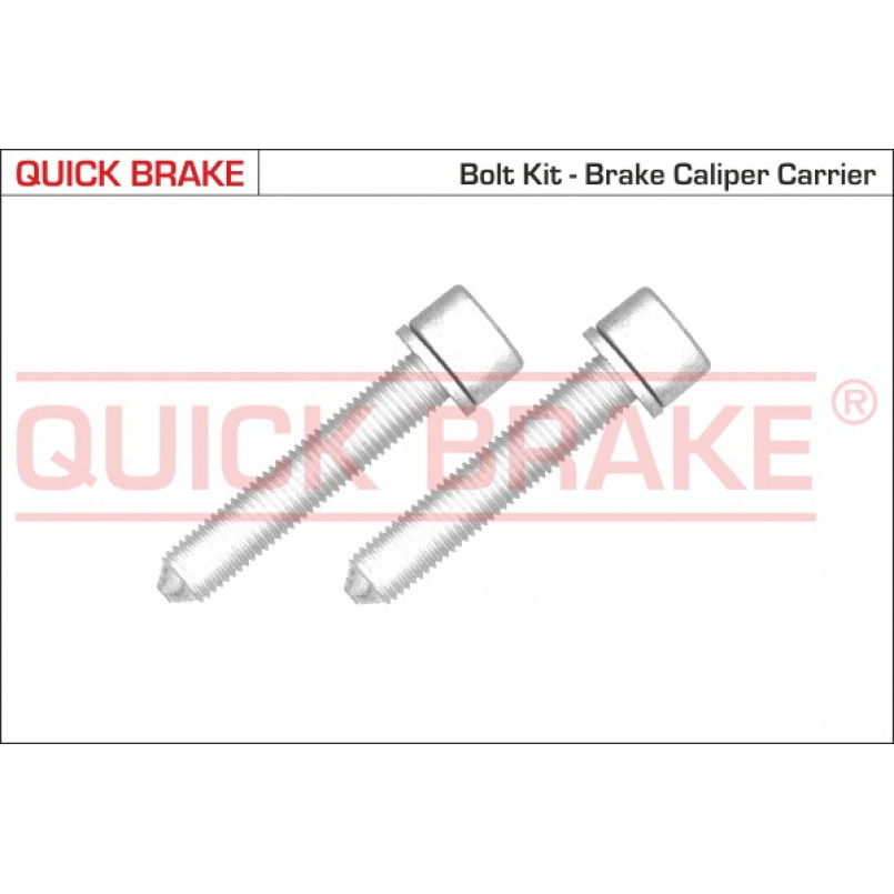 11612K QUICK BRAKE Комплект болтів гальмівного супорта