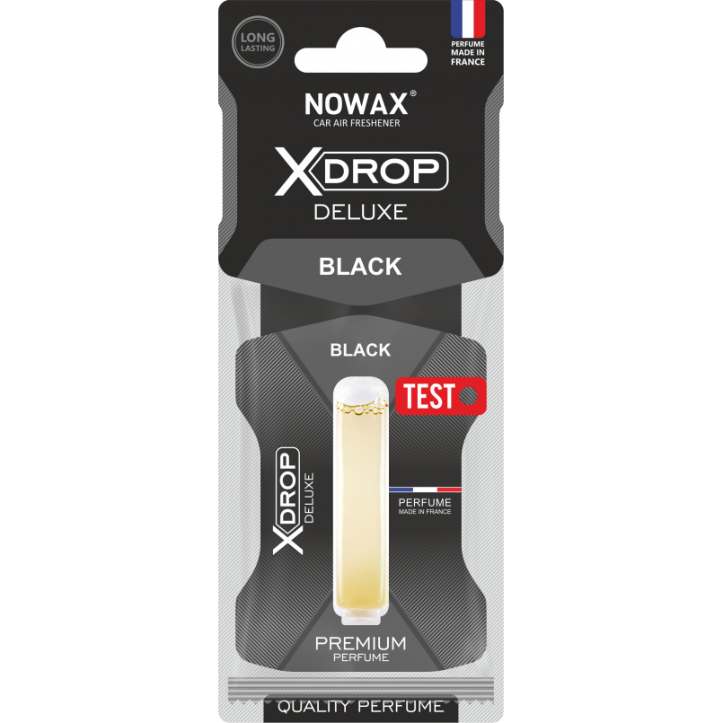 NOWAX Ароматизатор целюлозний з капсулою Nowax серія X Drop Delux - Black (25шт/ящ)