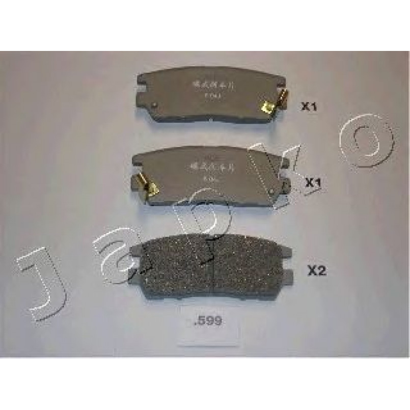 51599 JAPKO-Колодки гальмівні дискові задні