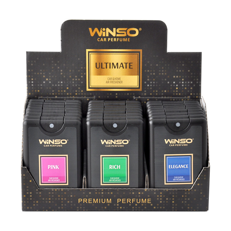 Освіжувач повітря WINSO ULTIMATE Slim Sprey спрей 18 мл MIX (24шт/ящ.)