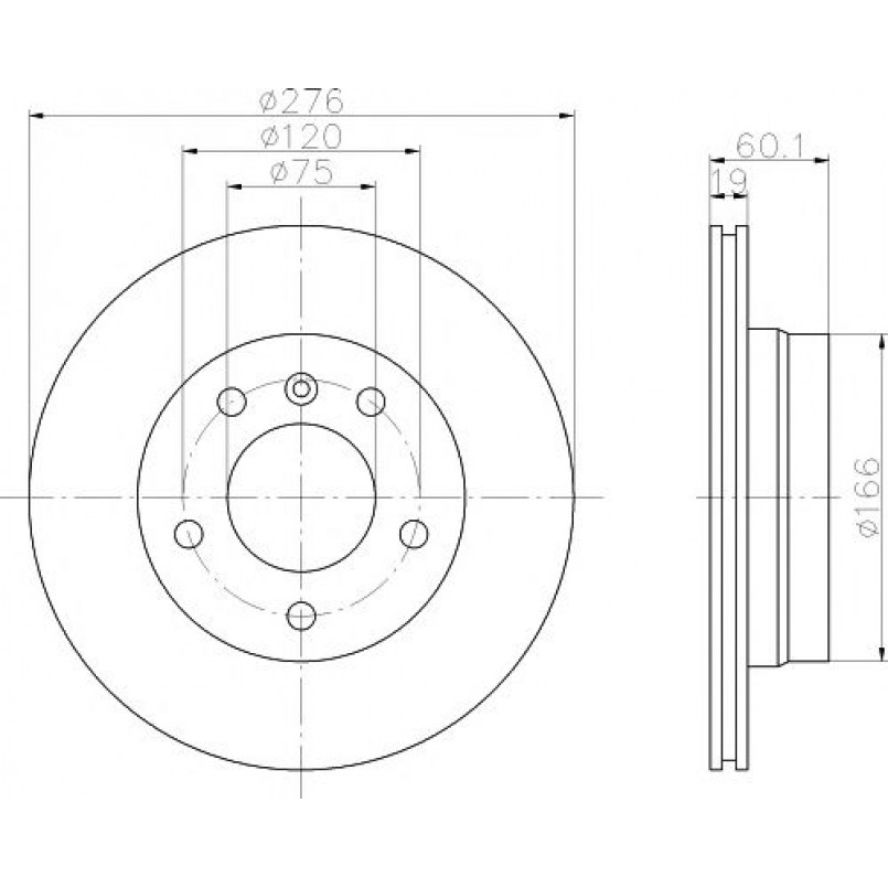 92072403 TEXTAR Диск гальмівний