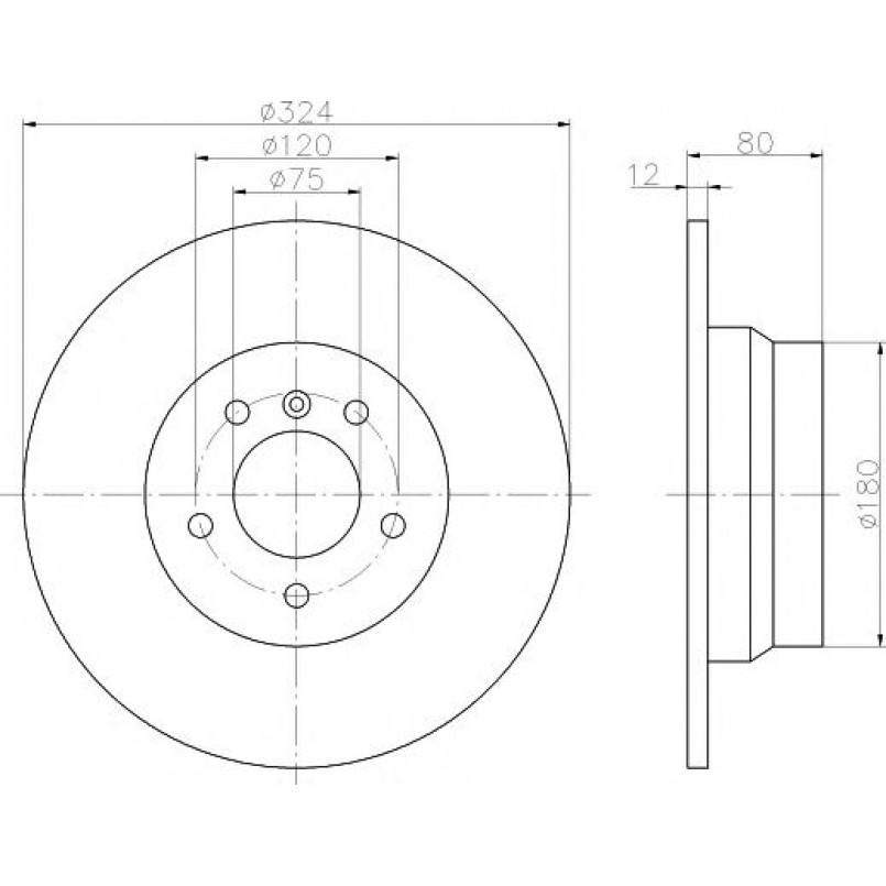 92107403 TEXTAR Диск гальмівний