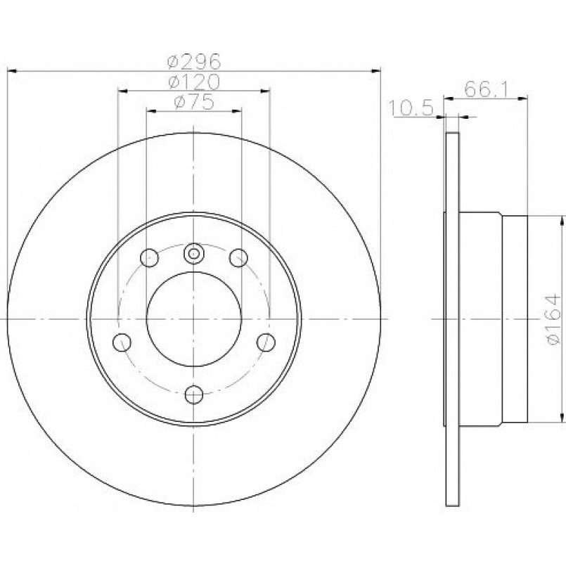 92133103 TEXTAR Диск гальмівний