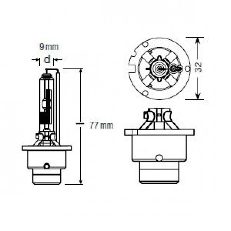 66250-FS OSRAM Лампа D2R 35W P32D-3 XENARC ORIGINAL
