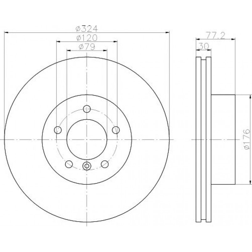92122605 TEXTAR Диск гальмівний