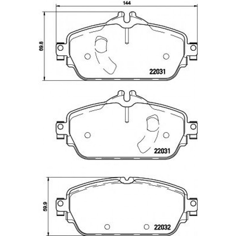 2203101 TEXTAR Гальмівні колодки до дисків