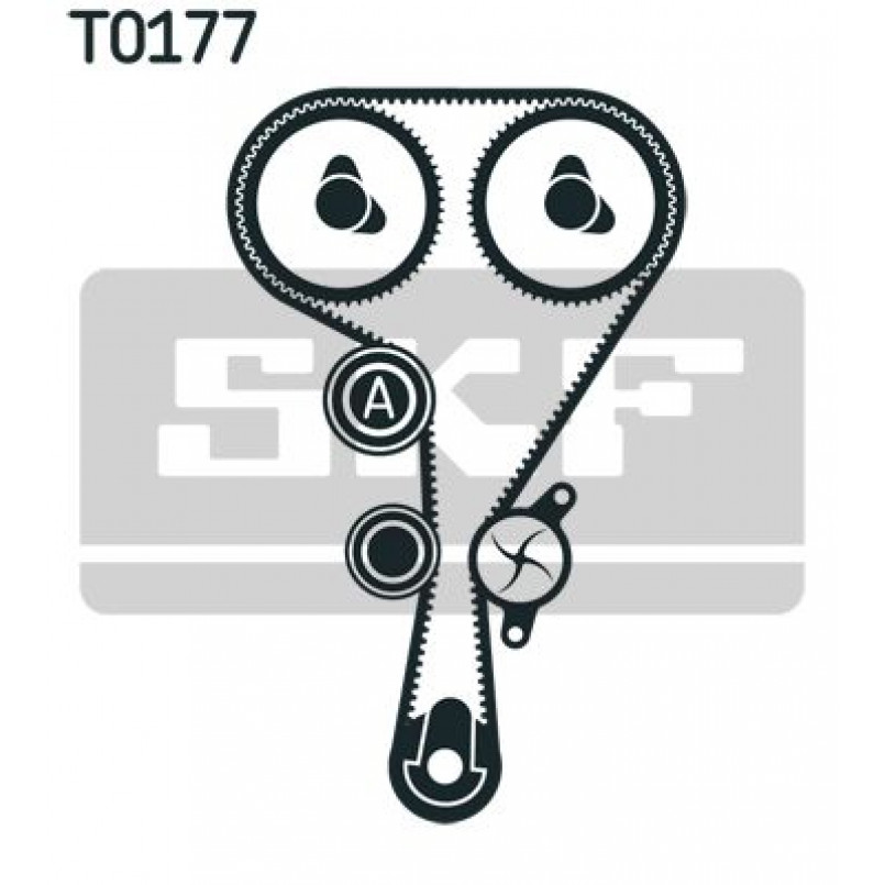 VKMC 06104 SKF - Насос охолоджуючої рідини + комплект зубчатого ремня