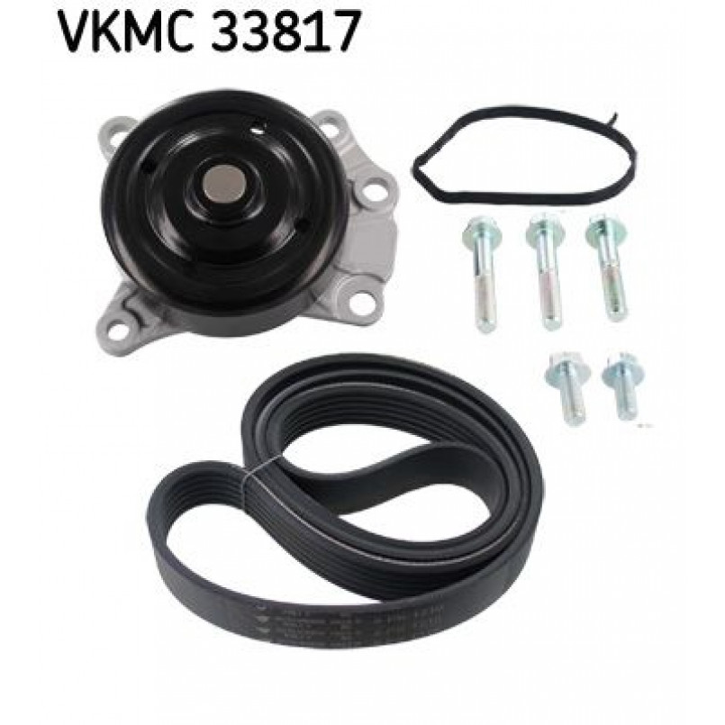 VKMC 33817 SKF - Насос охолоджуючої рідини + комплект зубчатого ремня