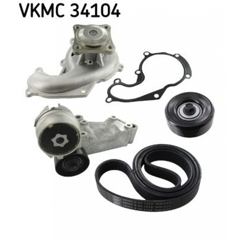 VKMC 34104 SKF - Насос охолоджуючої рідини + комплект зубчатого ремня