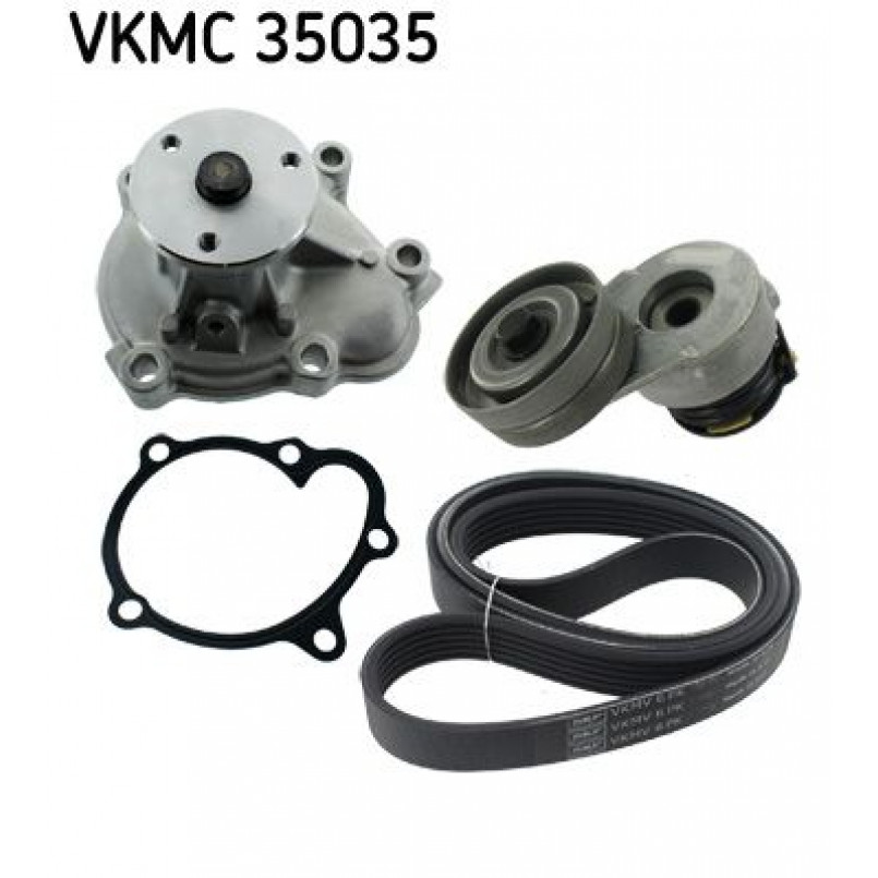 VKMC 35035 SKF - Насос охолоджуючої рідини + комплект зубчатого ремня