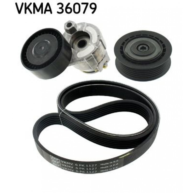 VKMA 36079 SKF Комплект доріжкового ремня (ролик, ремінь)