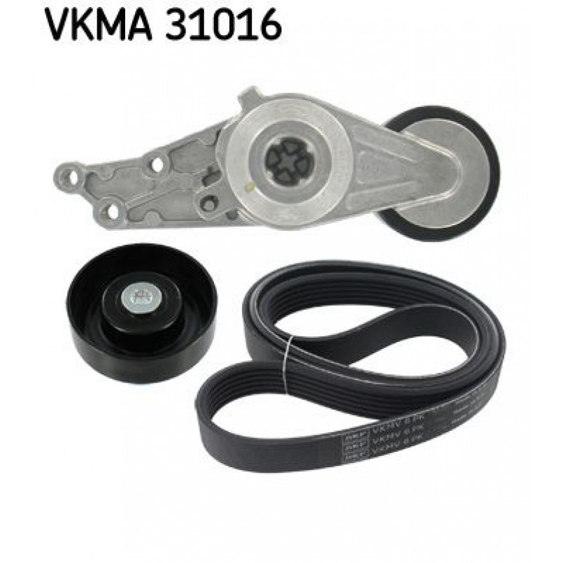 VKMA 31016 SKF Комплект доріжкового ремня (ролик, ремінь)
