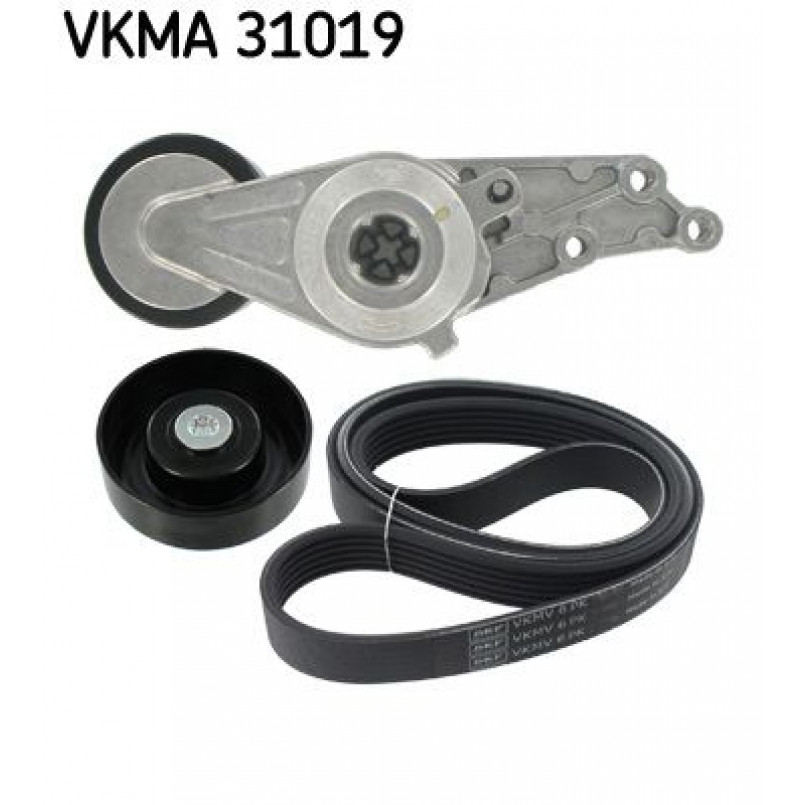 VKMA 31019 SKF Комплект доріжкового ремня (ролик, ремінь)