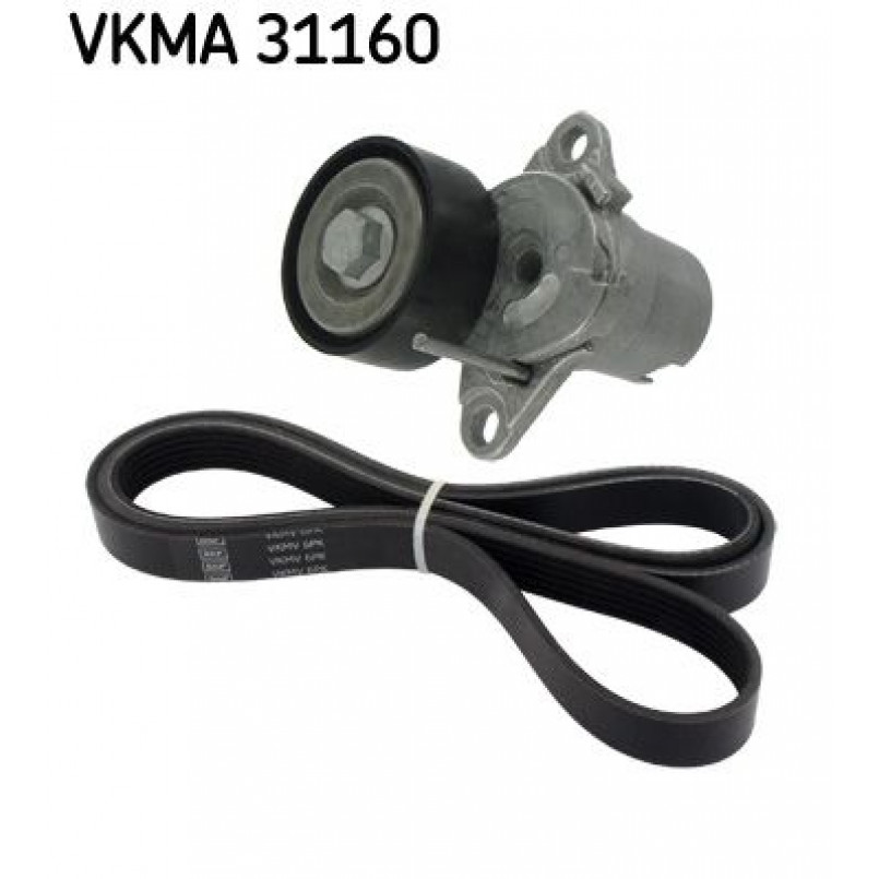 VKMA 31160 SKF Комплект доріжкового ремня (ролик, ремінь)