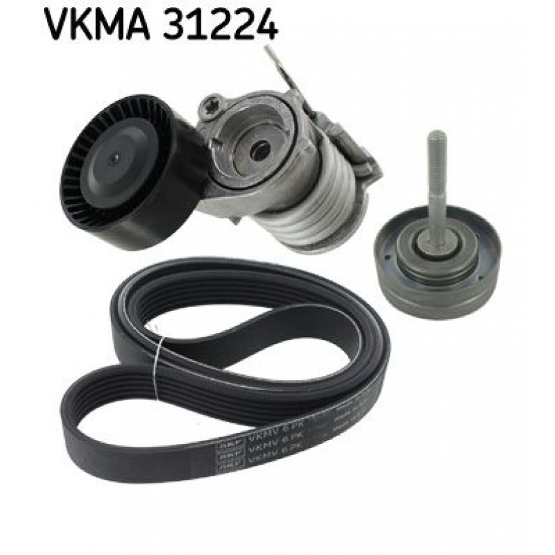 VKMA 31224 SKF Комплект доріжкового ремня (ролик, ремінь)