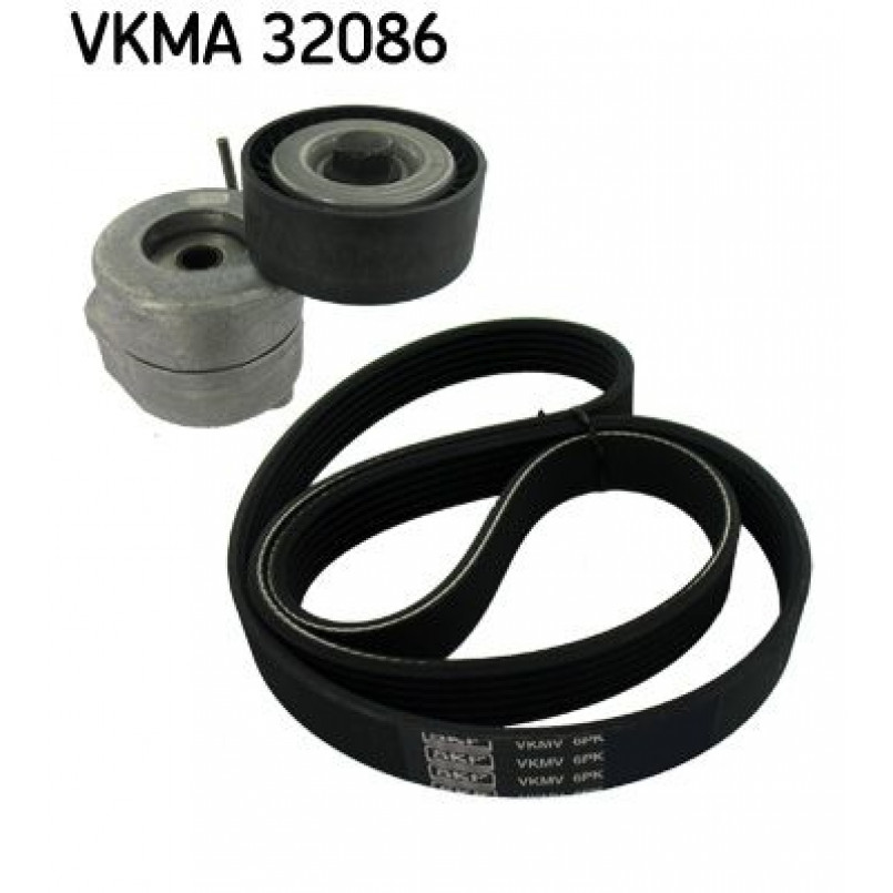 VKMA 32086 SKF Комплект доріжкового ремня (ролик, ремінь)