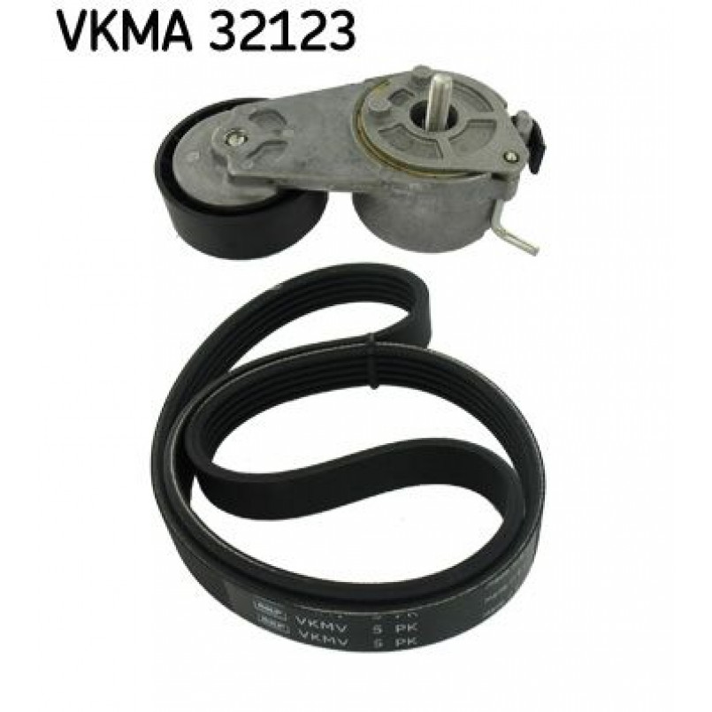 VKMA 32123 SKF Комплект доріжкового ремня (ролик, ремінь)