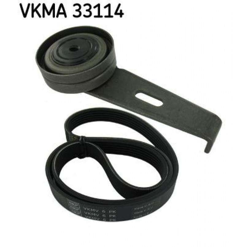 VKMA 33114 SKF Комплект доріжкового ремня (ролик, ремінь)