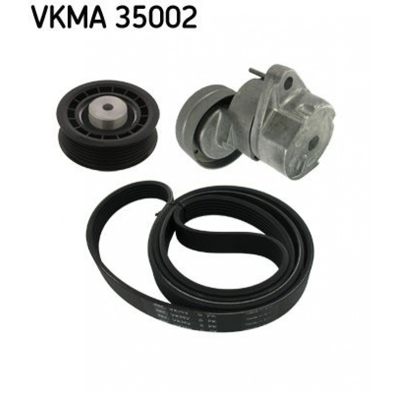 VKMA 35002 SKF Комплект доріжкового ремня (ролик, ремінь)