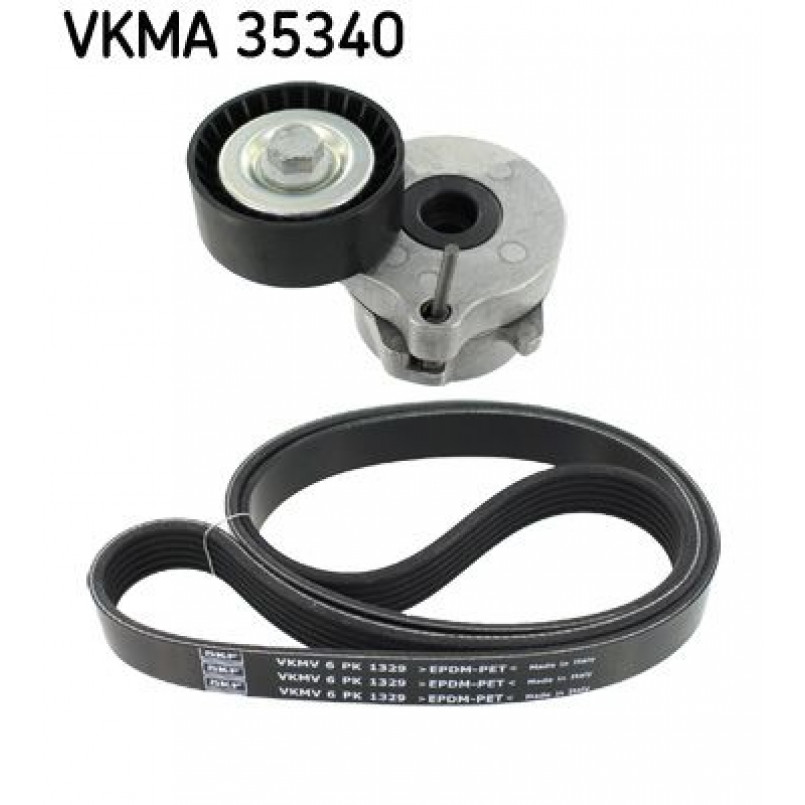 VKMA 35340 SKF Комплект доріжкового ремня (ролик, ремінь)