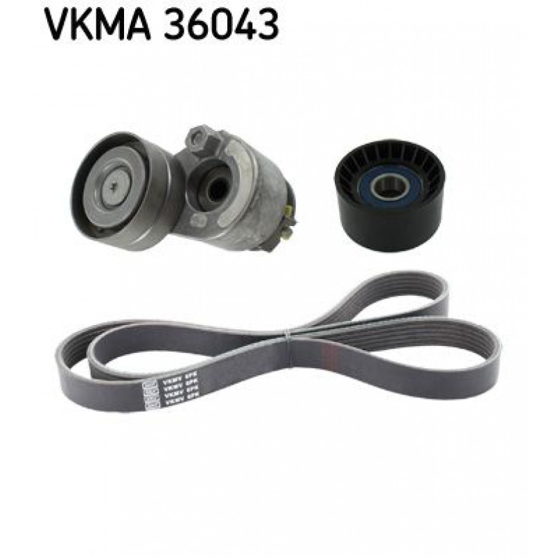 VKMA 36043 SKF Комплект доріжкового ремня (ролик, ремінь)