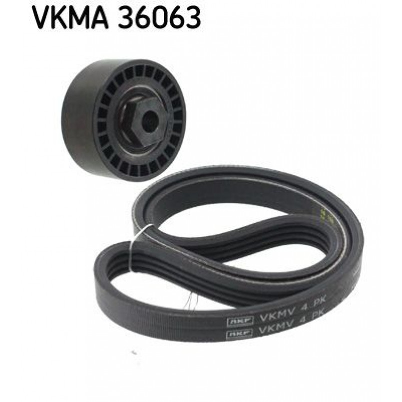 VKMA 36063 SKF Комплект доріжкового ремня (ролик, ремінь)