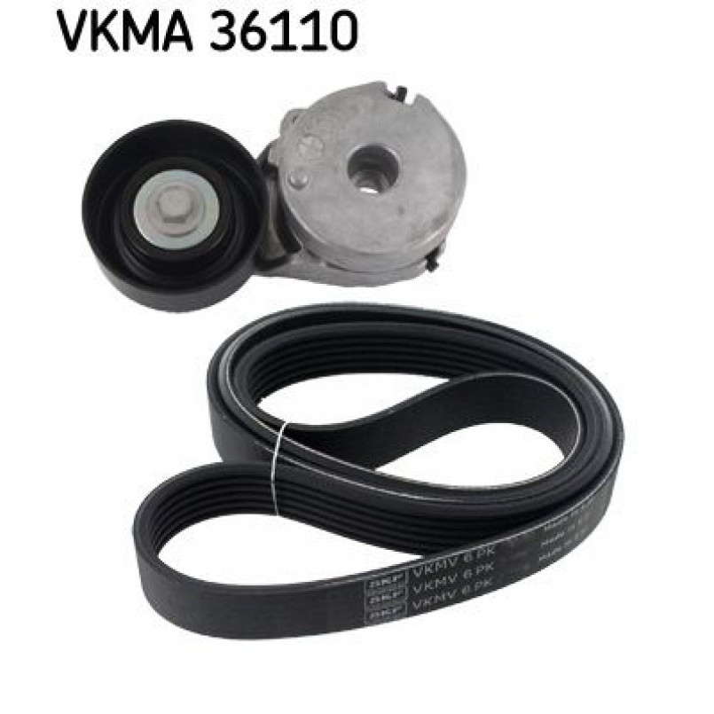 VKMA 36110 SKF Комплект доріжкового ремня (ролик, ремінь)