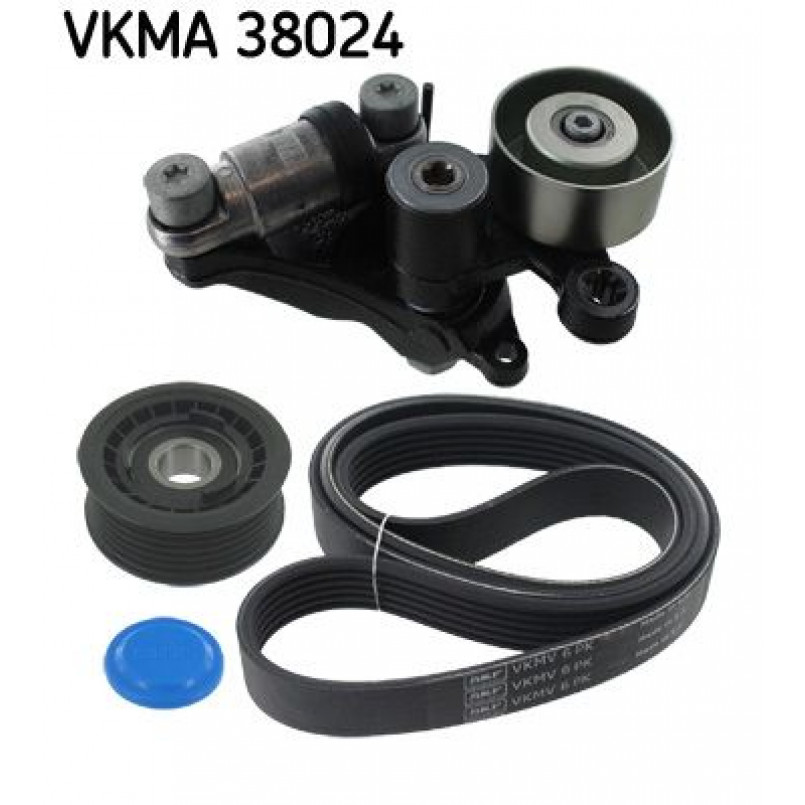 VKMA 38024 SKF Комплект доріжкового ремня (ролик, ремінь)