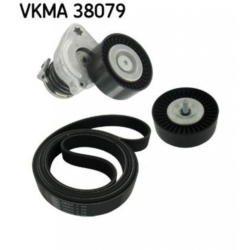 VKMA 38079 SKF Комплект доріжкового ремня (ролик, ремінь)