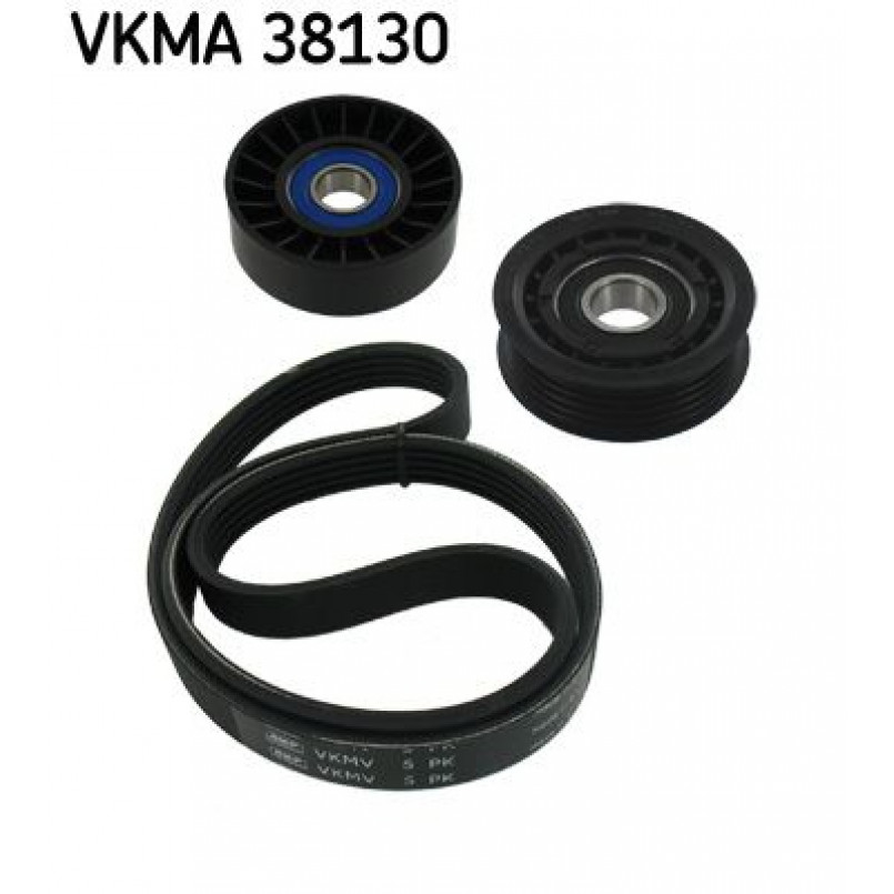 VKMA 38130 SKF Комплект доріжкового ремня (ролик, ремінь)