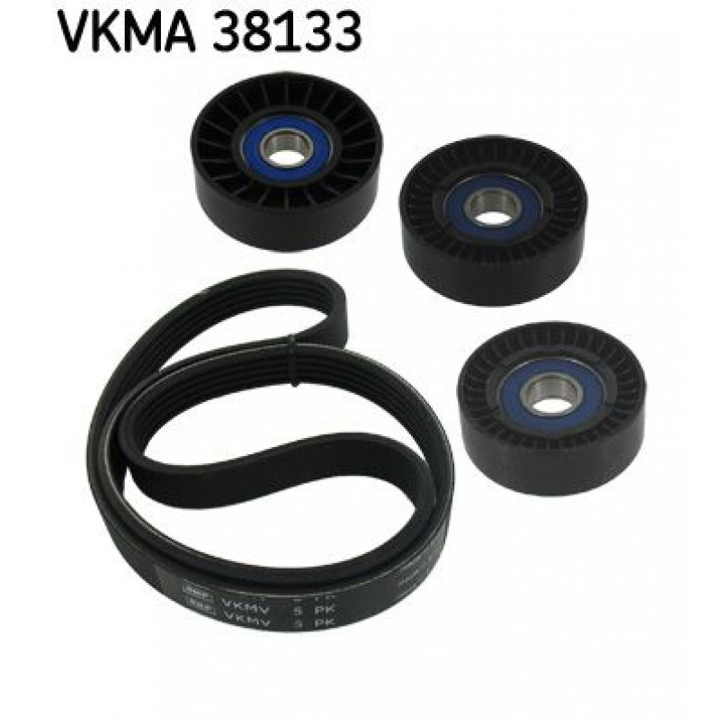VKMA 38133 SKF Комплект доріжкового ремня (ролик, ремінь)