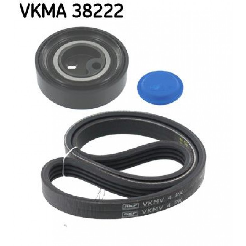 VKMA 38222 SKF Комплект доріжкового ремня (ролик, ремінь)