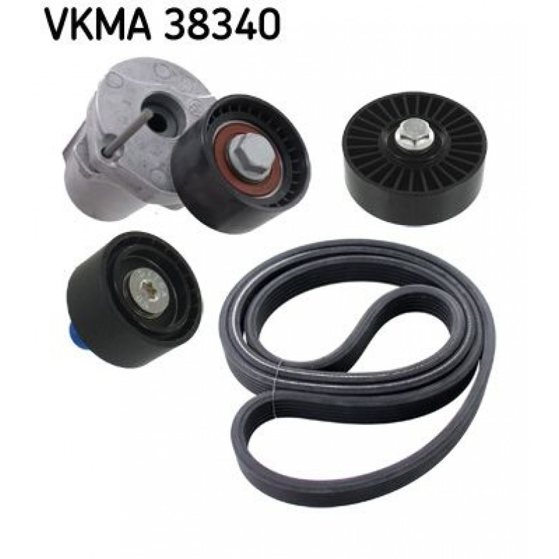 VKMA 38340 SKF Комплект доріжкового ремня (ролик, ремінь)