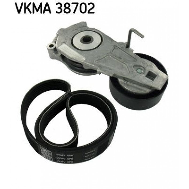 VKMA 38702 SKF Комплект доріжкового ремня (ролик, ремінь)