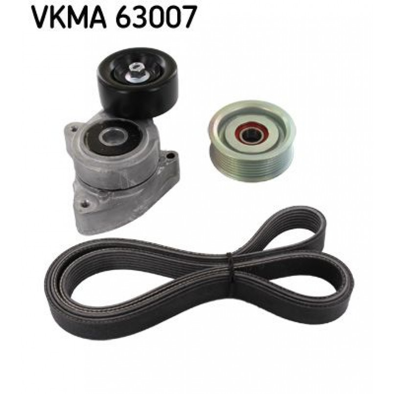 VKMA 63007 SKF Комплект доріжкового ремня (ролик, ремінь)