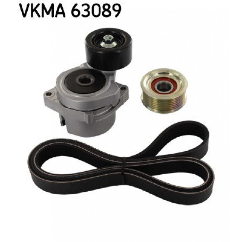 VKMA 63089 SKF Комплект доріжкового ремня (ролик, ремінь)