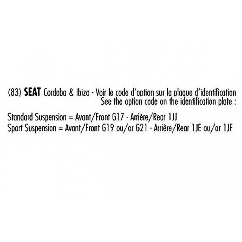 104456 Record Амортизатор OIL задній ЦІНА за 1 шт.УПАК.по 2 шт.(лівий+правий)