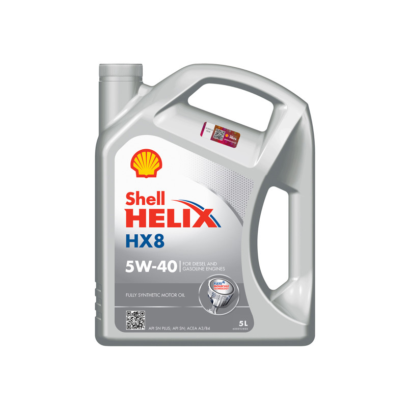 SHELL Helix HX8 Synthetic 5W-40, 5L (x3)