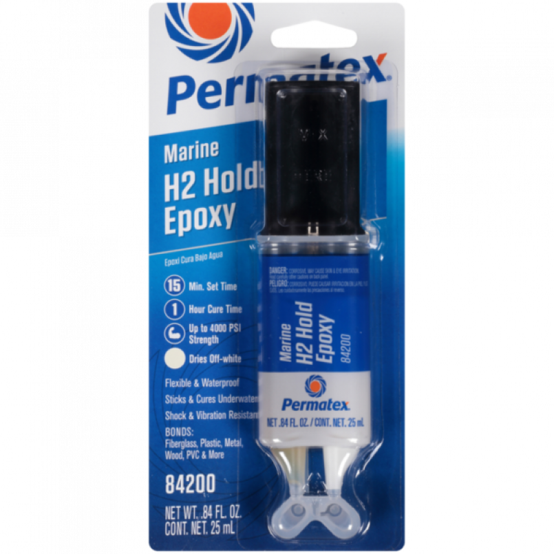 Permatex  Marine H2 Hold Epoxy унікальний двок. епоксидний клей 25мл. 6 шт/уп