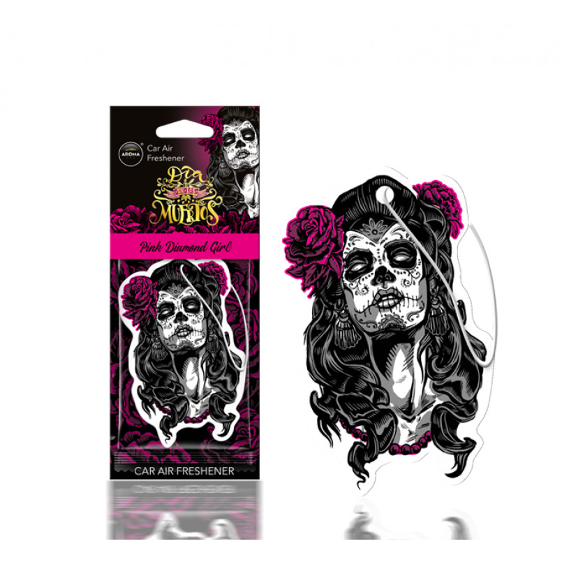 AROMA Ароматизатор Aroma Car Cellulose Dia De Los Muertos - Pink Diamond Girl (24шт.)