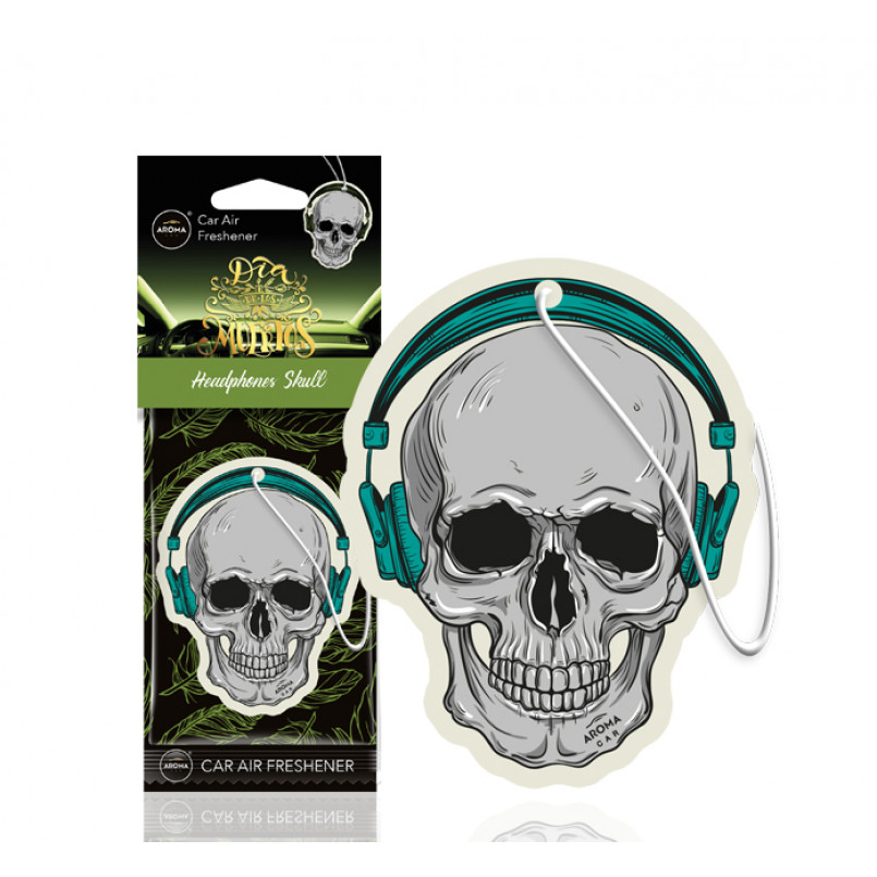 AROMA Ароматизатор Aroma Car Cellulose Dia De Los Muertos - Headphones Skull (24шт.)