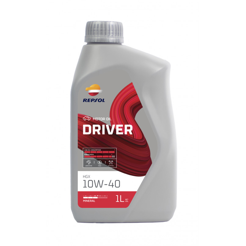 Олива моторна REPSOL DRIVER HGX 10W-40 (4Л)