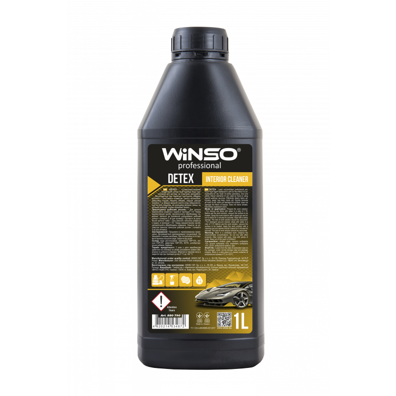 Очисних салону (текстиль, вініл, пластик) Detex Interior Cleaner (концетрат 1:10) 1л