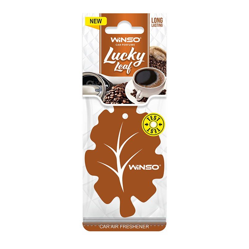 Освіжувач повітря WINSO Lucky Leaf, целюлозний ароматизатор, Coffee (50шт/ящ.)