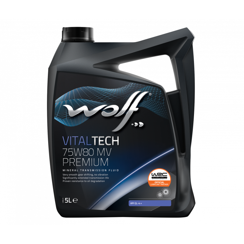 Трансмісійна олива WOLF VITALTECH 75W80 MV PREMIUM  5л.